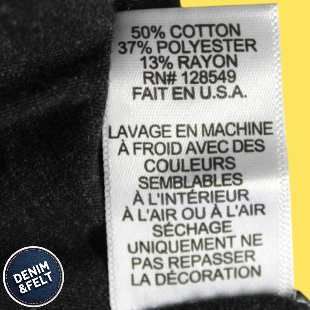 AVIATOR NATION Women's Smiley Stitch Boyfriend Tee | Color: Charcoal | EUC!!😃🌈 - Picture 15 of 16